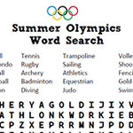 summer olympics word search