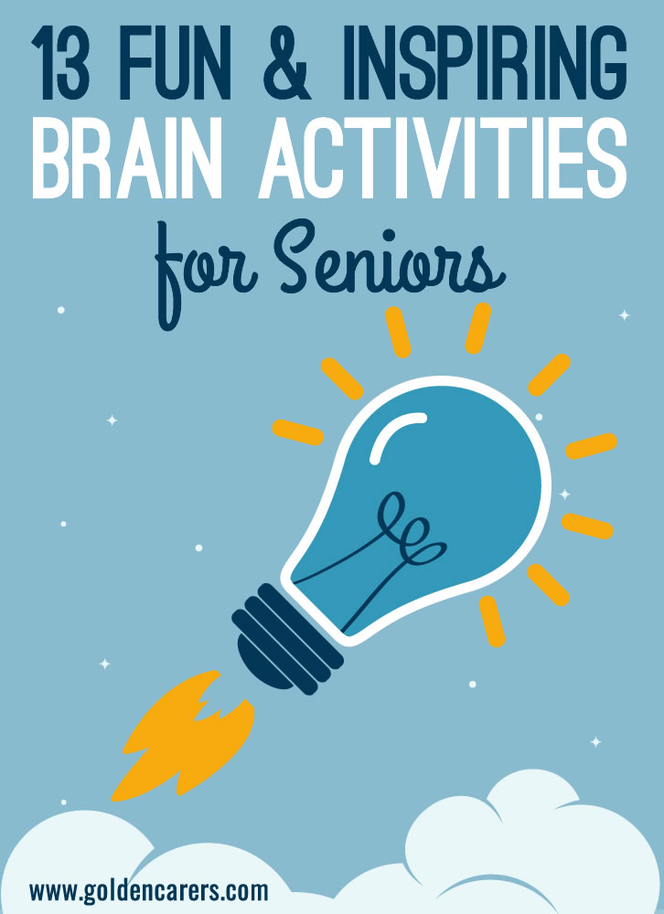 Our brains, just like our bodies need exercise! Neurobics is a type of exercise designed to stimulate the brain and enhance cognitive performance. Here are 13 simple and stimulating mind activities for seniors in nursing homes.