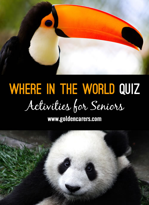 Where in the world would you most likely find these things? A fun quiz for the elderly!