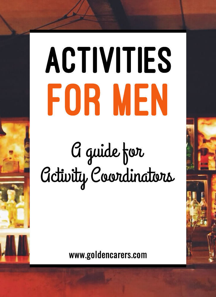 Men’s activities are challenging! The best way to find meaningful activities for men is to uncover past lifestyle choices and history - you can gather this information from residents and their families. Here are 8 tips for engaging men in meaningful activities.