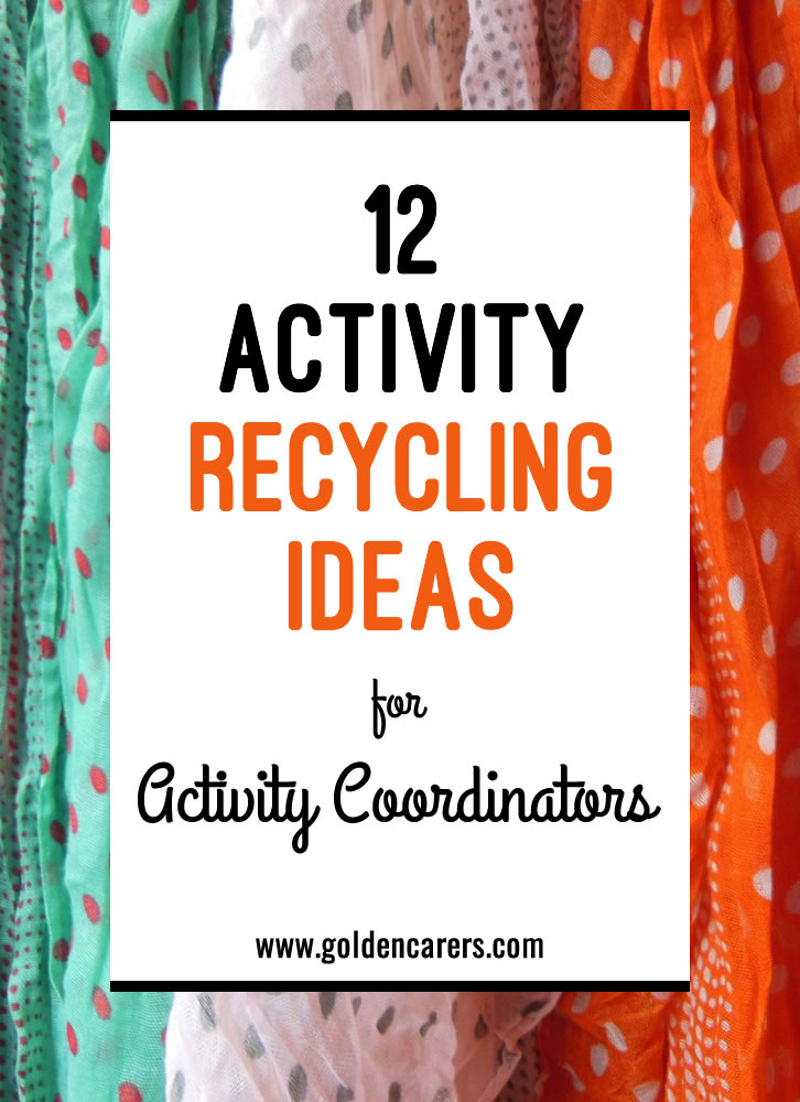 12 Activity Recycling Ideas
