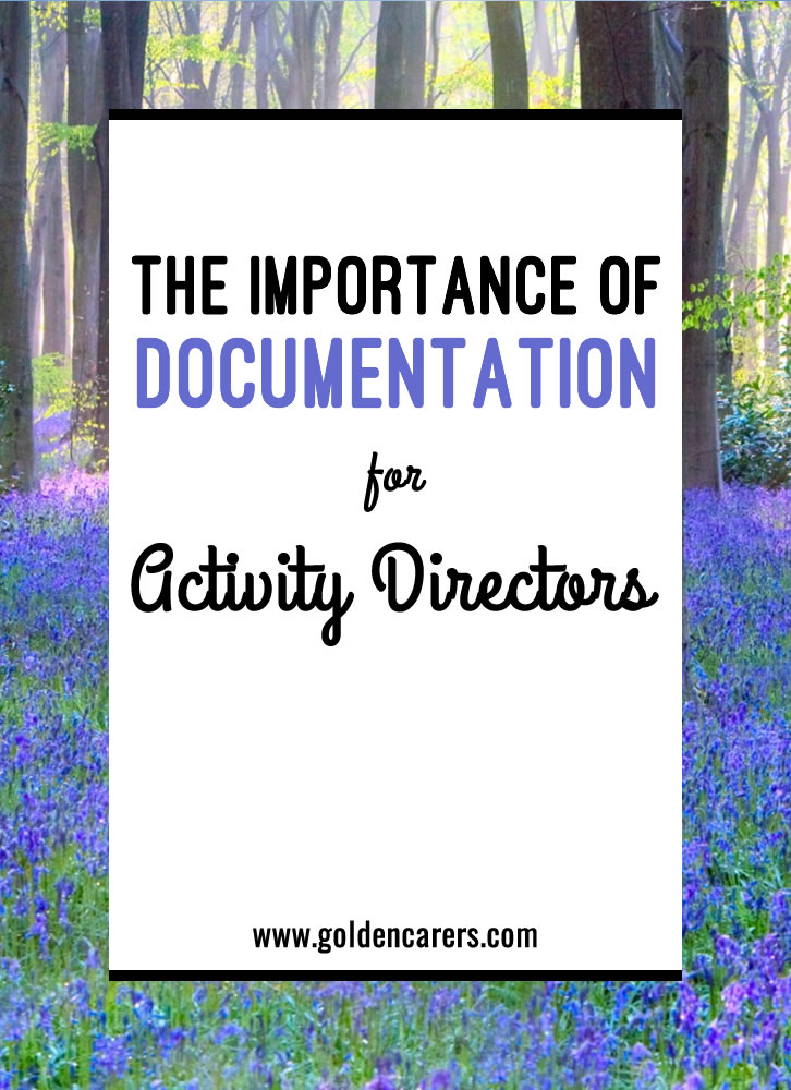 If you ask most activity professionals what their least favorite part of the job is, they will say the documentation. It is part of our job to make sure that activities and attendance are recorded accurately.