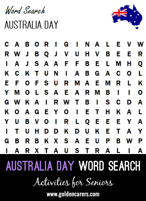 Celebrate Australia Day with a Word Finder! 