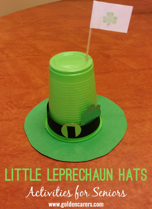 These little Leprechaun hats look great as a mass display or as table centrepieces for any Irish celebration including St Patrick’s Day on 17th March. 