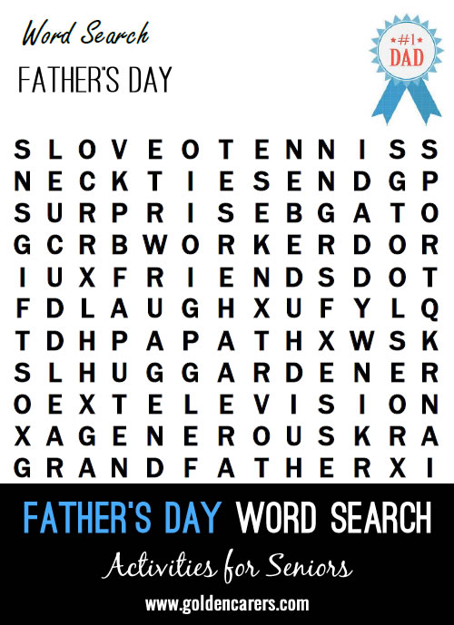 Another Father's Day Word Search!