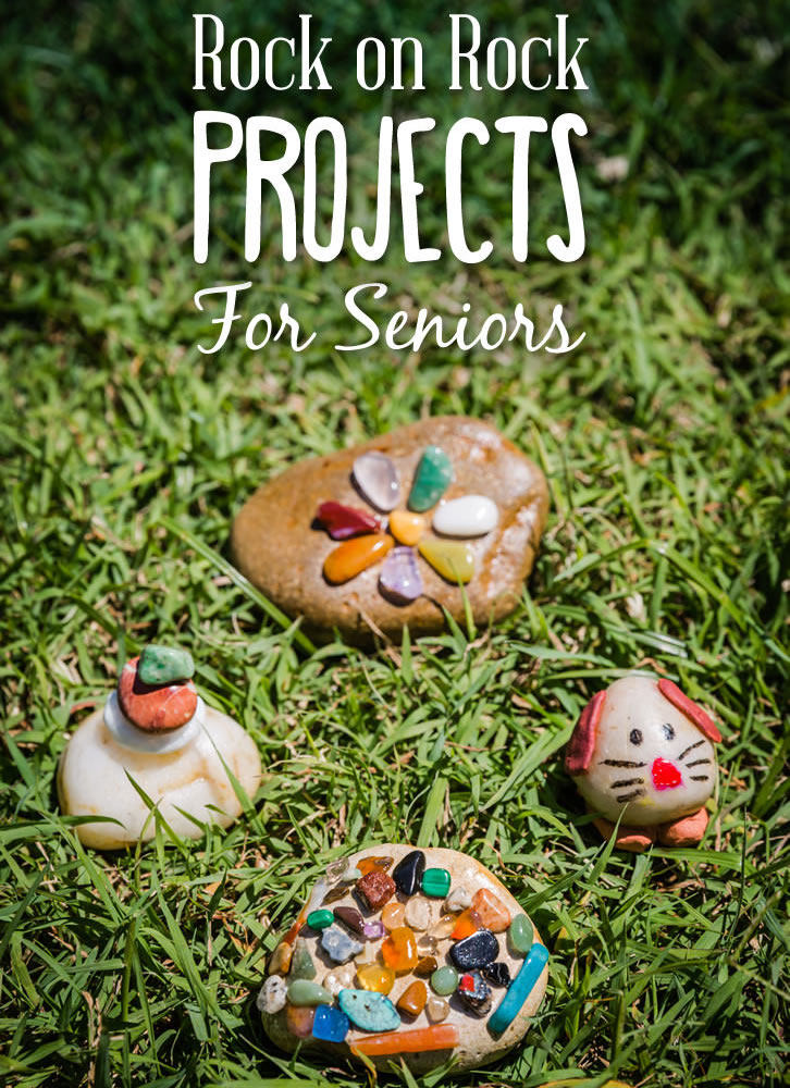 This is a wonderful craft activity for seniors that is fun, creative and always successful. There is no right or wrong way to put the stones together - each piece is unique and beautiful! Encourage your clients to unleash their inner talents! These lovely stone creations make lovely gift mementos too.