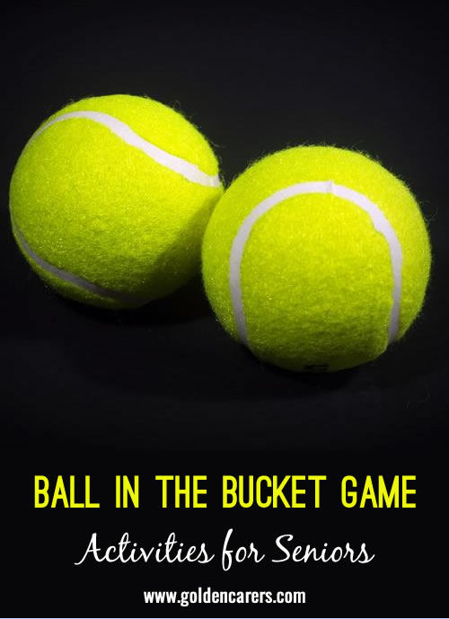 There are many games where a tennis ball is thrown.  To keep from having someone run the ball down, I attach a long length of elastic to the ball, tie it VERY tightly around the middle and add 2-3 knots. 