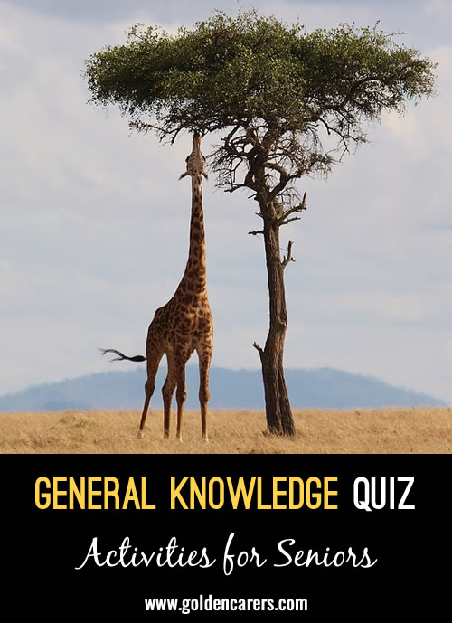 Another general knowledge quiz to enjoy!