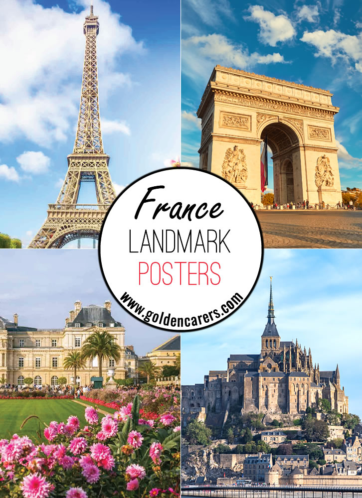 Posters of some of the most famous monuments in France!