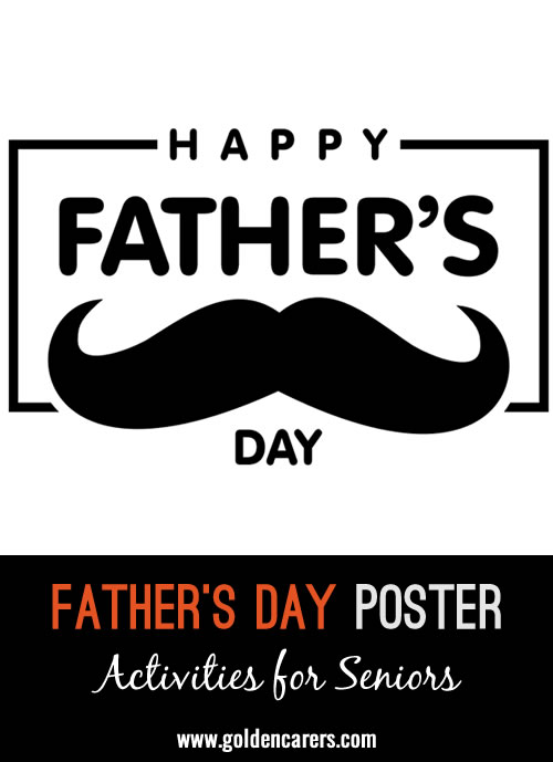 A poster for Father's Day!