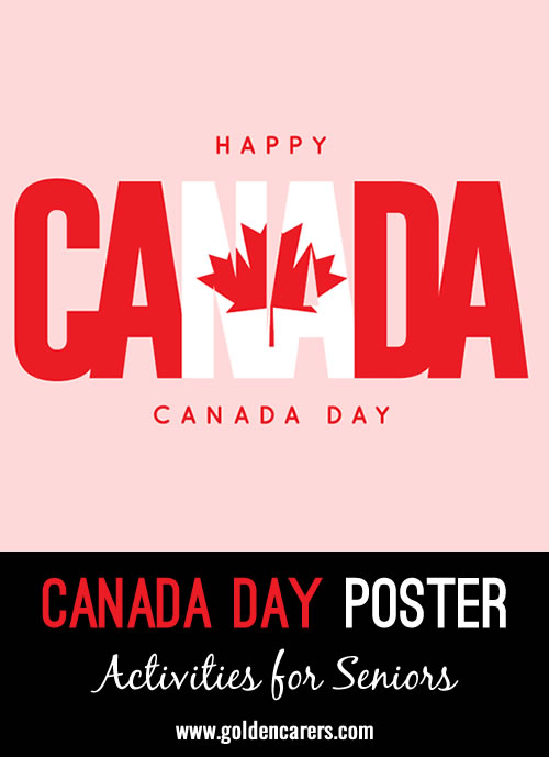 A poster for Canada Day!