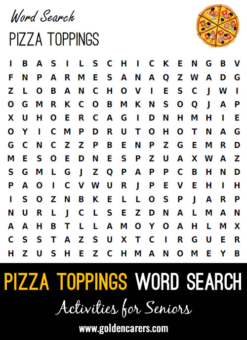 Who doesn’t love a slice of pizza? Whether you prefer New York thin-crust or Chicago deep dish, pizza is a crowd-pleaser and a delicious guilty pleasure. October is National Pizza Month in the US, making it the perfect time for this toppings inspired word finder. Did we include your favorite combination?