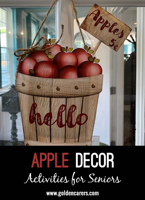 Welcome autumn with this cute apple decor craft!