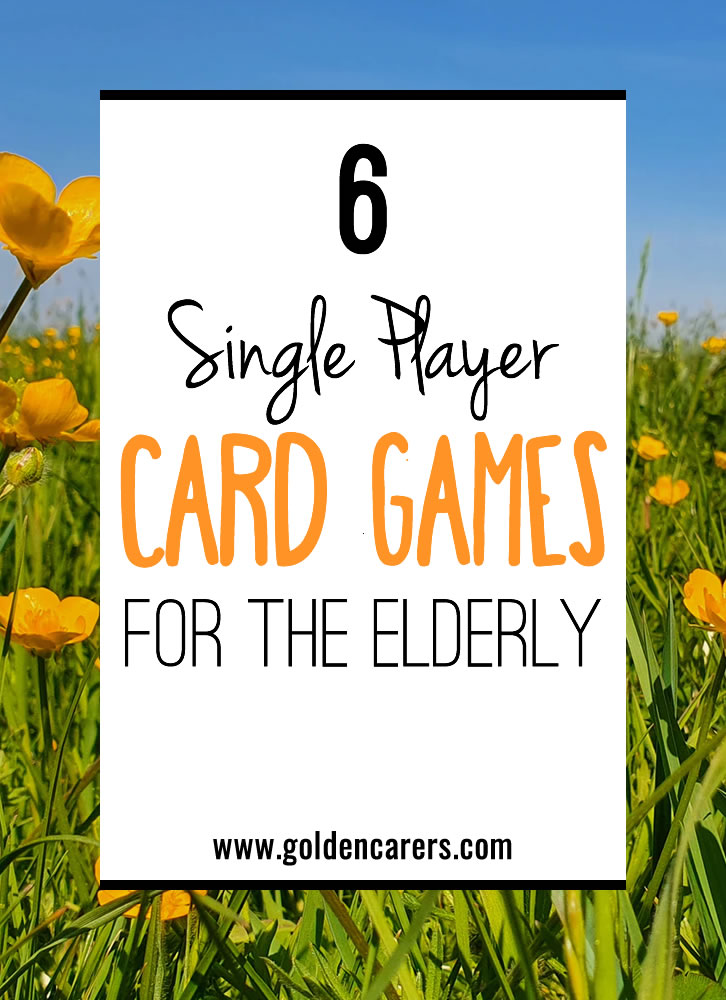 I got this idea from my 2nd grader's after school program.  I created a sheet to go along with the cards with instructions on how to play some single player games. Enjoy