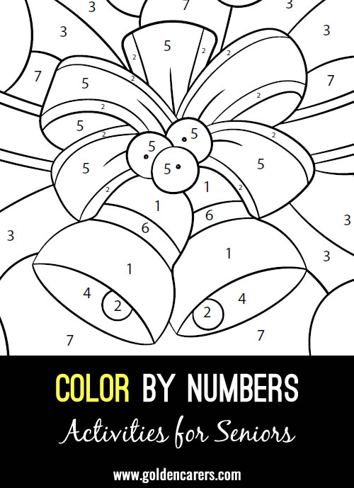 A Christmas themed color by numbers activity to enjoy!