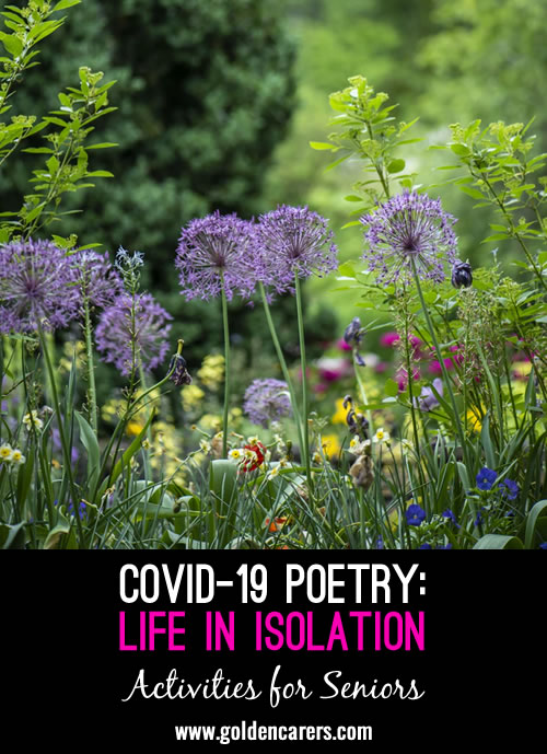 Here are a few poems written by people expressing their feelings during this Covid 19 Pandemic.