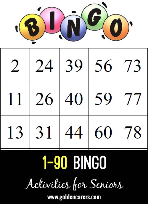 1 90 Bingo 1 90 Bingo