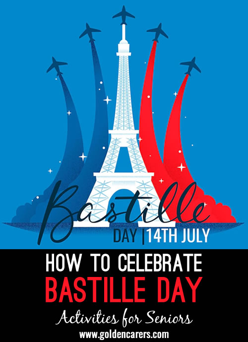 The storming of the Bastille on July 14, 1789 began the French Revolution and has been commemorated in France for more than a century. This is a wonderful occasion for a French celebration with residents!
