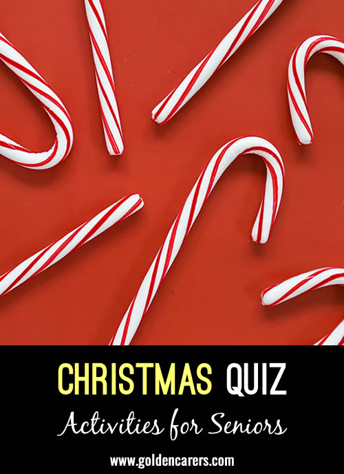 Here is another Christmas quiz to enjoy!
