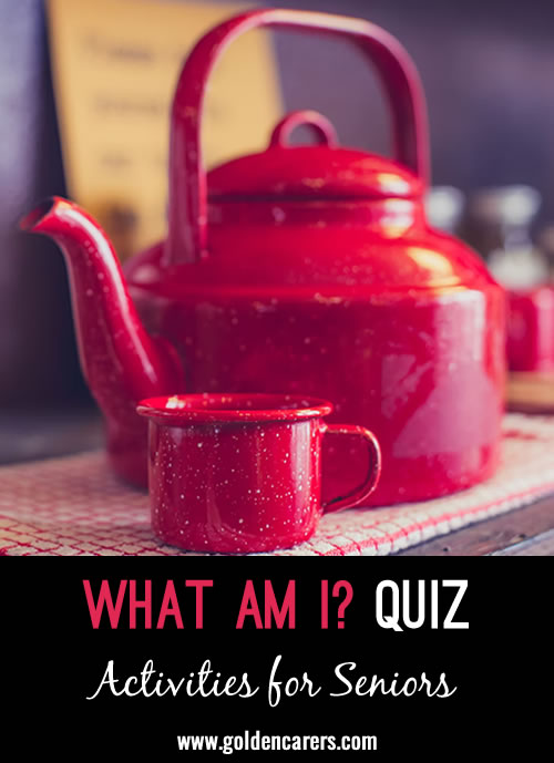 The next in our what am I series of quizzes!