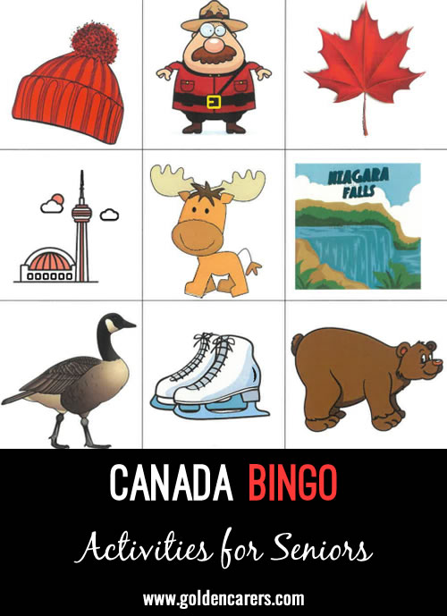 We LOVE bingo - here is Bingo with a Canadian theme!