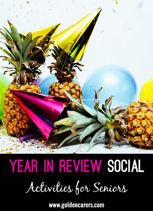 A Year in Review Social is a fun way to reminisce about the year with residents and staff before welcoming in the new year. Here are a few ideas you can use to plan one at your community.