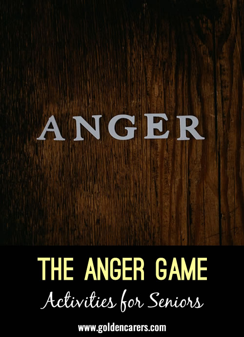 If we don’t deal or cope with anger in an appropriate way, it can be damaging to our mind, body, and soul. This activity is a fun way to educate and make the participants aware of different ways to handle anger.