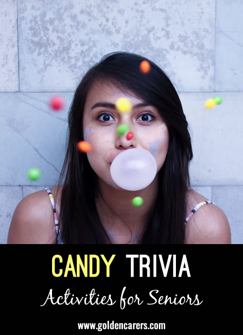 Created as a Halloween program, this candy trivia can be used any time of the year. 