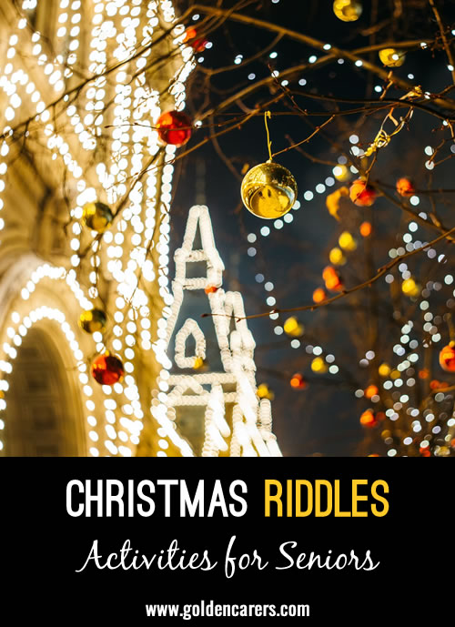 Here are some fun Christmas-inspired riddles!