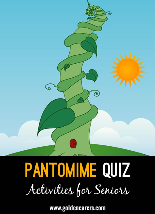 For the lovers of pantomimes! A fun panto quiz to test your knowledge of famous pantos!