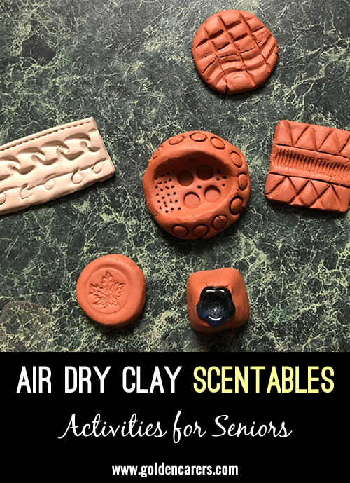 Air Dry Clay Scentables
