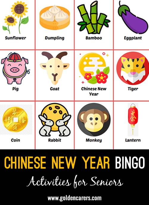 Here is a Chinese New Year bingo to enjoy!