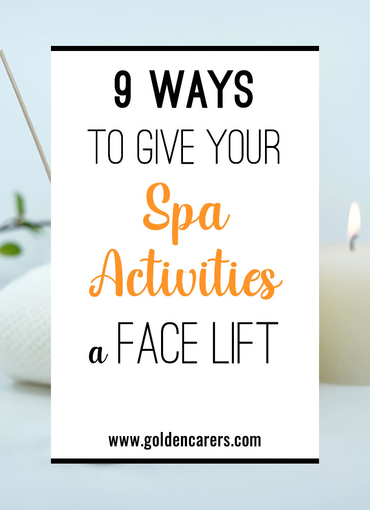 Chances are, your event calendar includes some type of spa event each month. Residents typically love the opportunity to be pampered, and it’s a wonderful way to connect with residents individually in a sensory-friendly environment.
