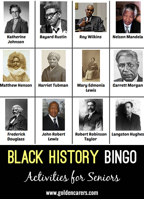 Here is a Black History Bingo game!