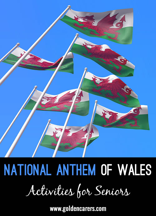 The Welsh national day the lst of March is a huge celebration of their Patron Saint, St. David. Dydd Gwyl Dewi Hapus  -  Happy St Davids Day! 