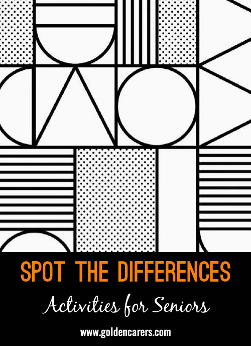 Can you Spot the 7 Differences in these Art Deco designs?