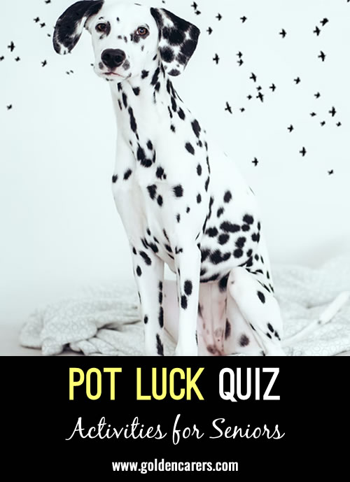 Here is another pot luck quiz to enjoy!