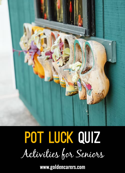 Another pot luck quiz!