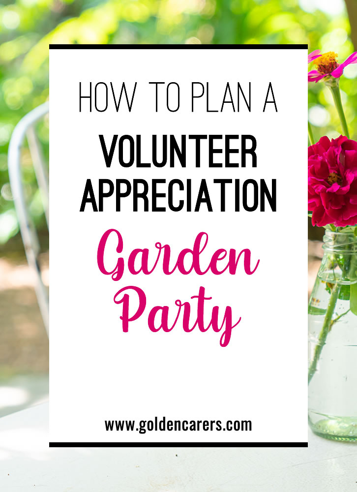 Planning at least one event per year for volunteers ensures that you and your residents have the opportunity to celebrate your team of helpers properly. Volunteers that feel celebrated and appreciated are more likely to stick around longer and help you build a meaningful program for months and years to come. 