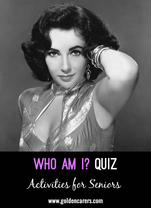 Another fun who am I quiz to enjoy!