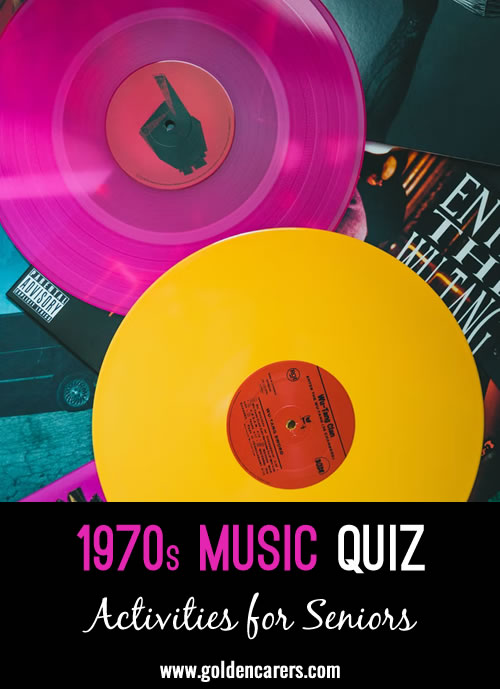 Here is a multiple-choice 1970s music quiz to enjoy!