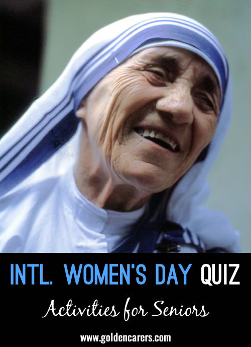 Here is a photo quiz for International Women's Day!