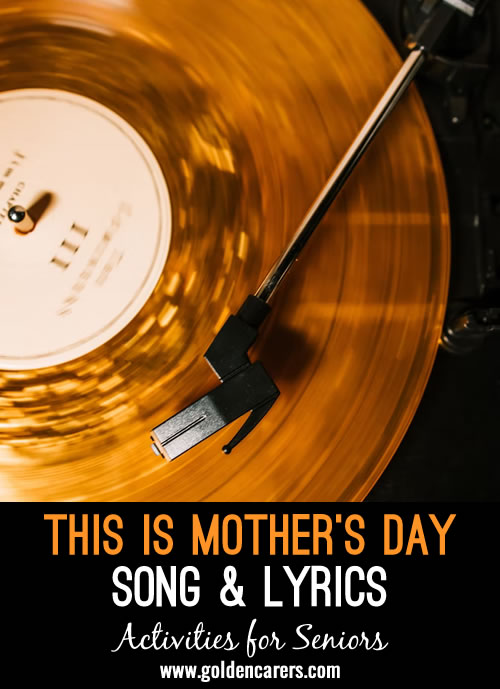 This is Mother's Day sung by Dorothy Squires - song & lyrics.