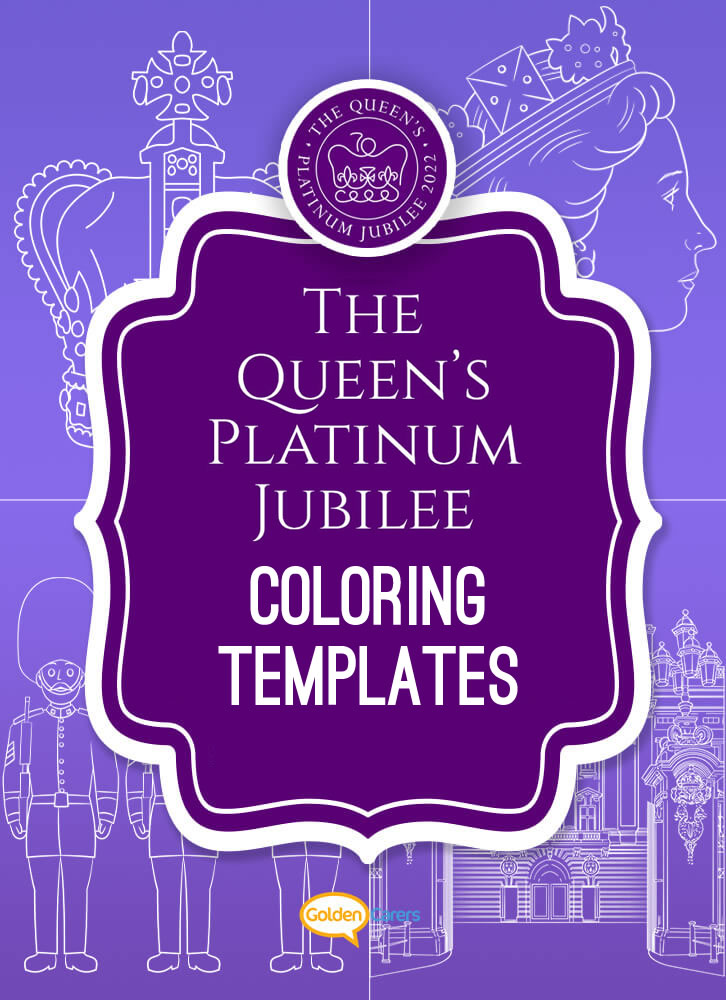 Here are some coloring templates to help you celebrate the Queen's platinum jubilee!