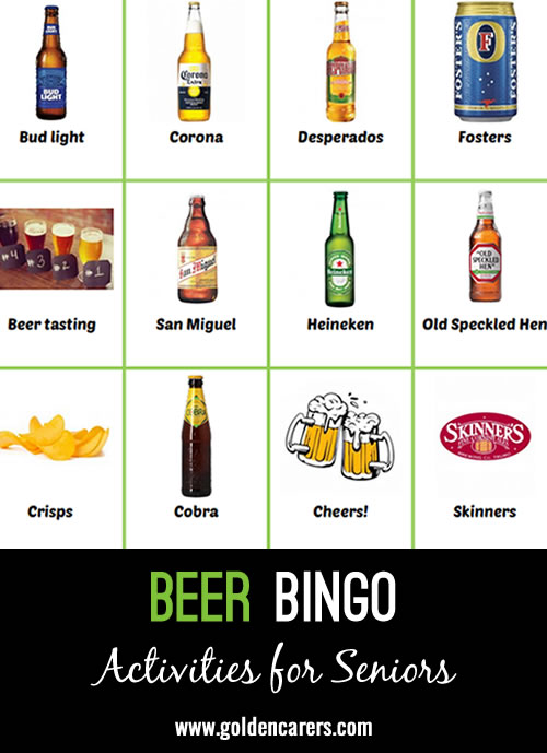 A beer-themed bingo to enjoy!