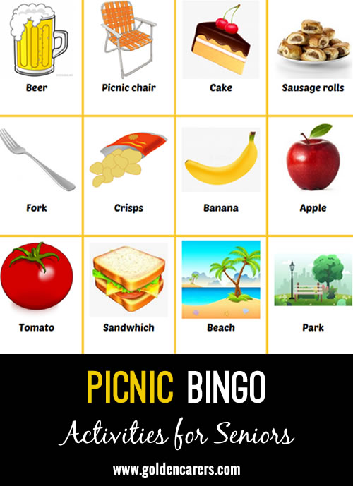 Here is a picnic-themed bingo to enjoy!