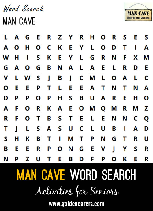 This is part of a Men's Day Event! A man cave was created to celebrate the men.