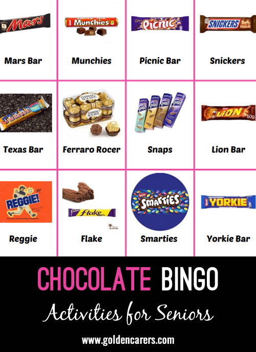 Chocolate Day Bingo