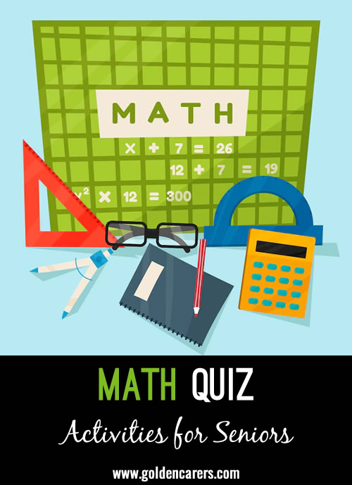The next in our maths quiz series!