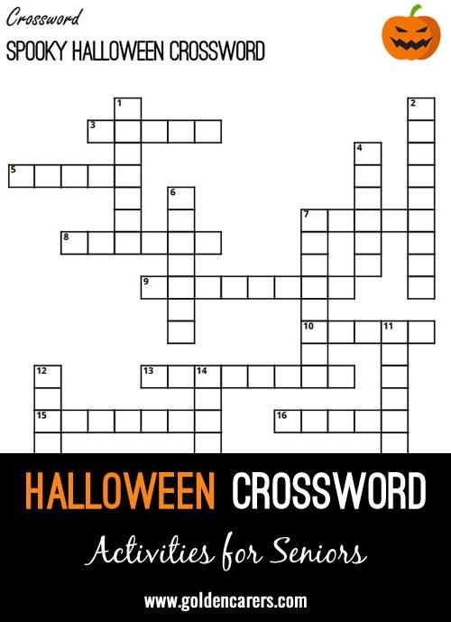 A Halloween-inspired crossword to enjoy!